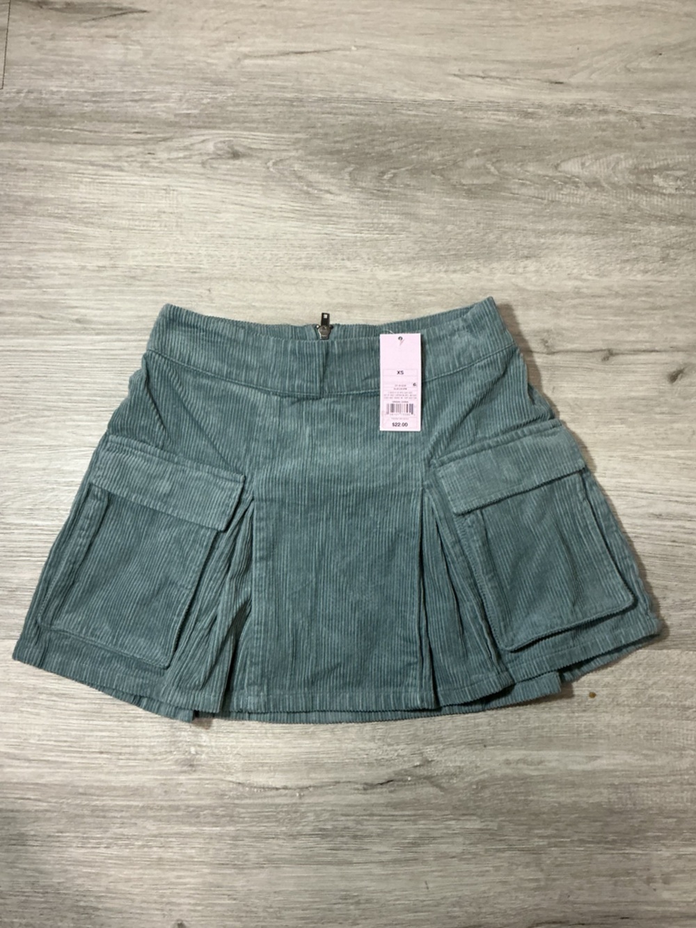 wild fable Teal Corduroy Cargo Bermudas